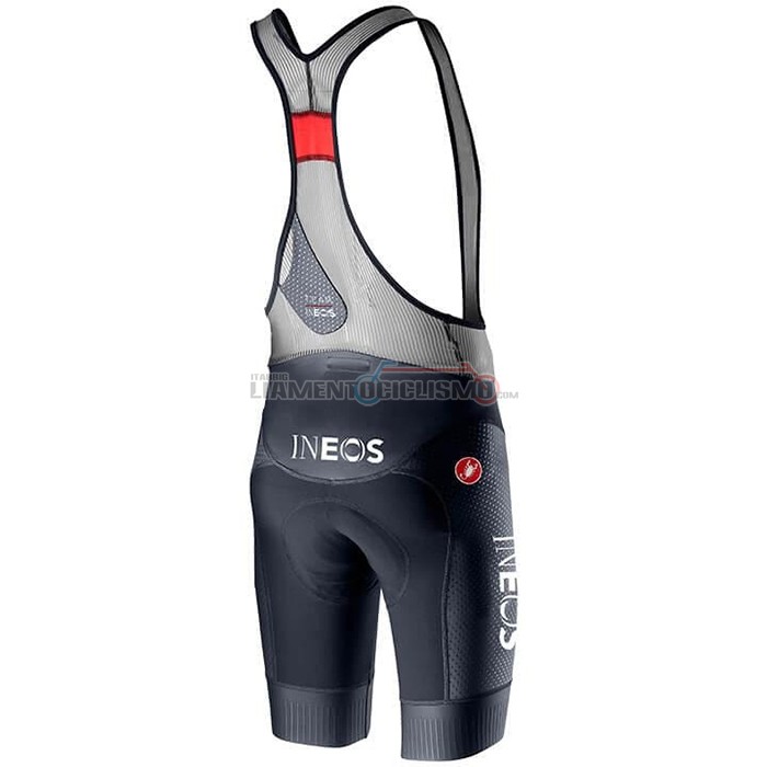 Abbigliamento Ciclismo Ineos Grenadiers Manica Corta 2021 Spento Blu